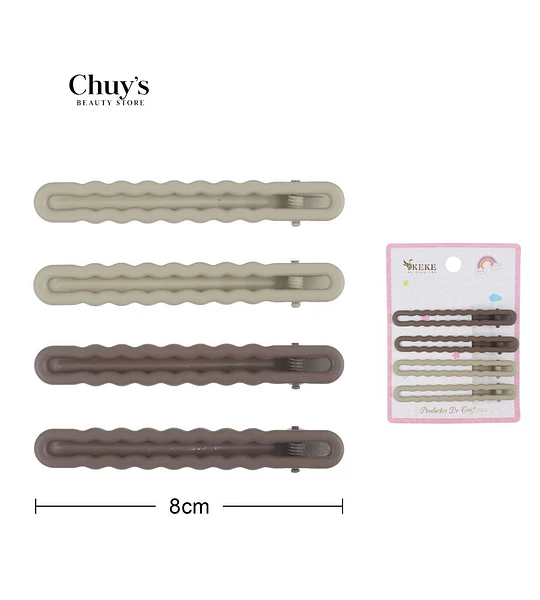 Pinzas Para Cabello 8cm