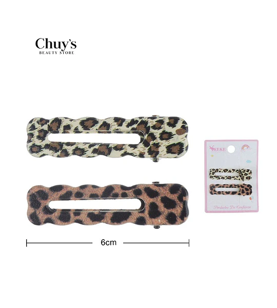 Pinza Para Cabello Estilo Leopardo
