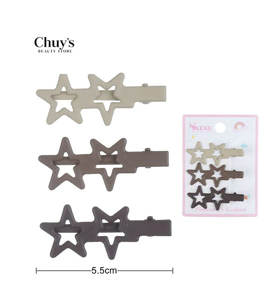 Pinza Para Cabello Estrella