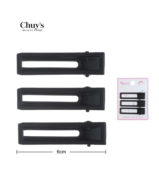 Pinzas Para Cabello Negras