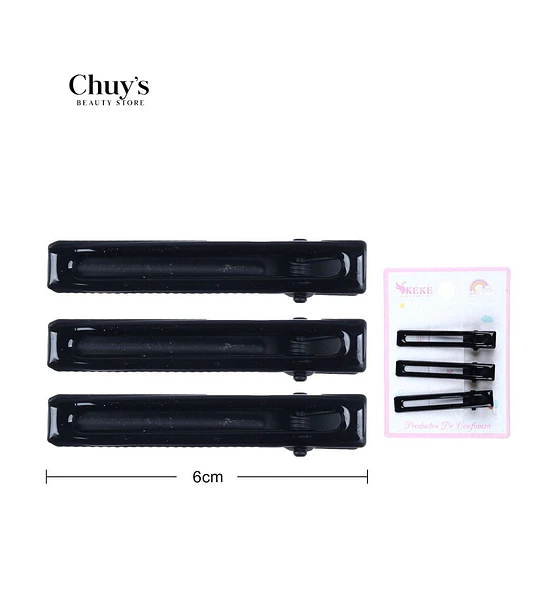 Pinzas Para Cabello Negras