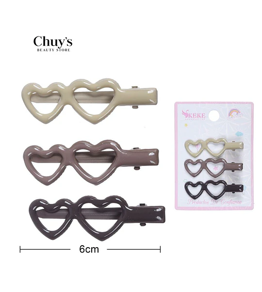 Pinza Para Cabello Corazón