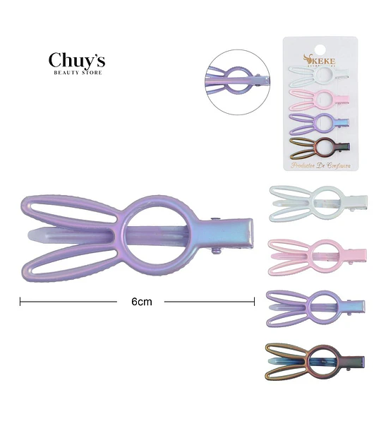Pinza Para Cabello Conejito