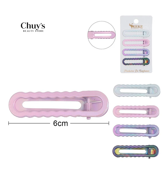 Clip Para Cabello 6cm