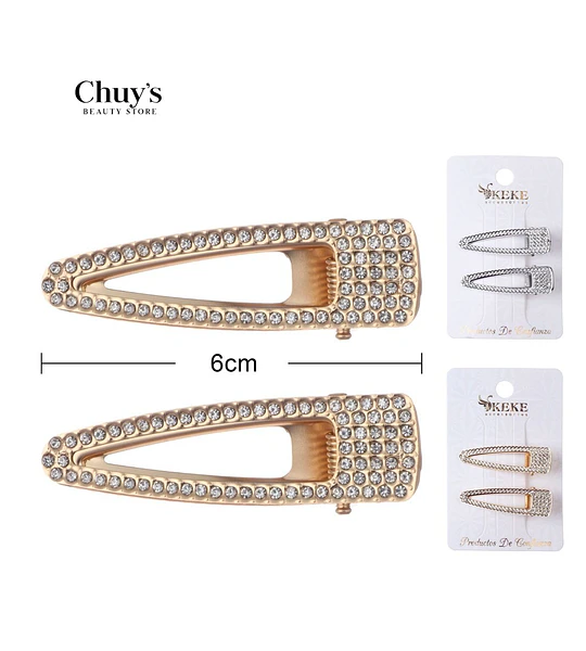 Pinza Para Cabello Con Brillantes