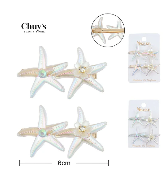 Pinza para Cabello Estrella de Mar