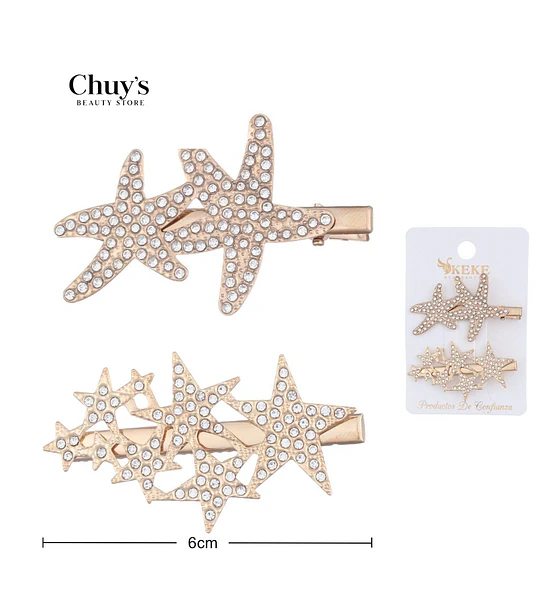 Pinza Para Cabello Estrella