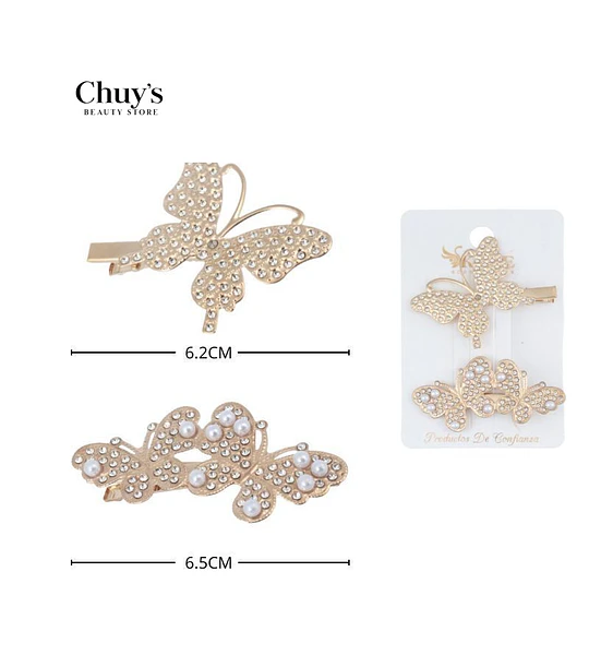 Pinza Para Cabello Mariposa