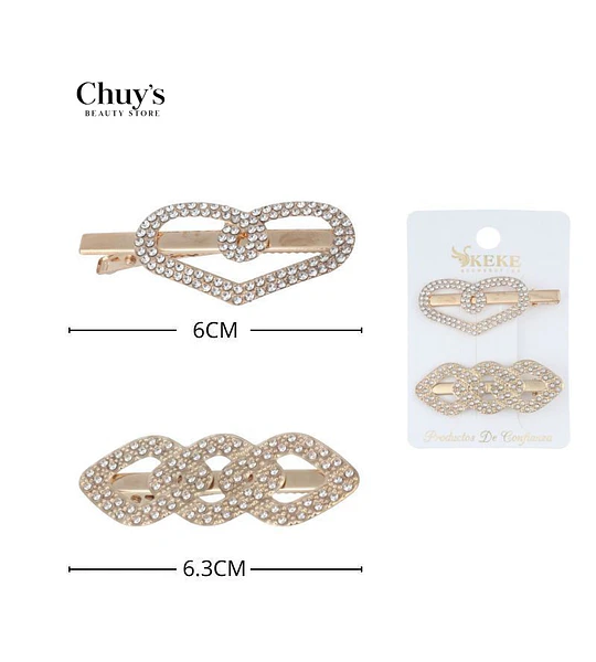 Clip Para Cabello Con Brillantes
