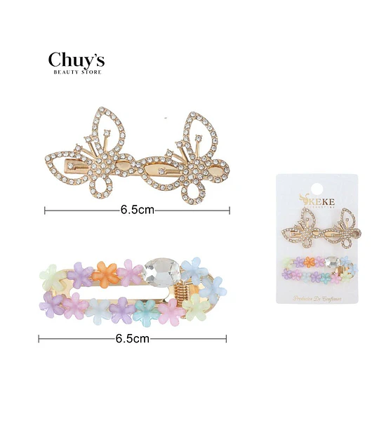 Clip Mariposa Brillante