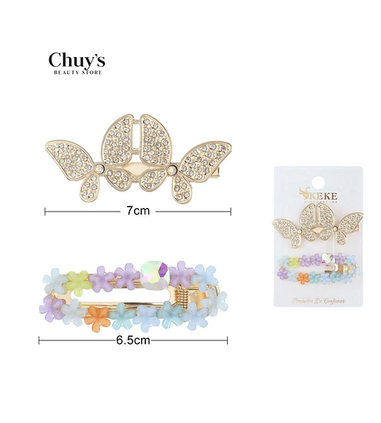 Pinza Para Cabello Mariposa