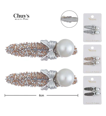 Pinza Para Cabello Con Perlas Y Lentejuelas - Chuys Beautys | Chuy's Beautys Store
