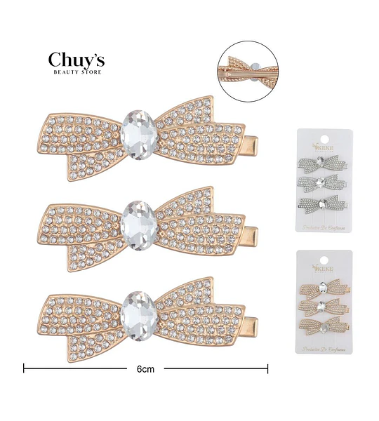 Pinza Para Cabello Con Strass