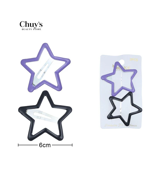 Pinzas Para Cabello Estrella