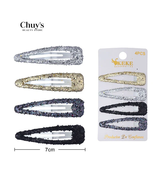Pinzas De Cabello Brillantes