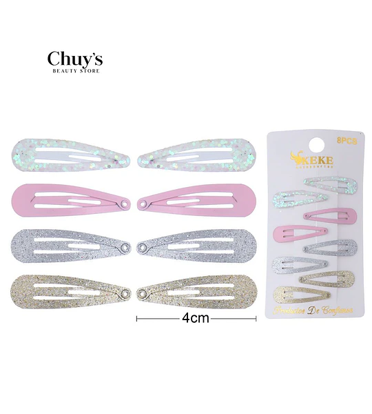 Pinzas Para Cabello Brillantes