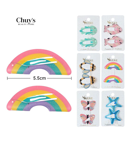 Clip Para Cabello Arcoíris