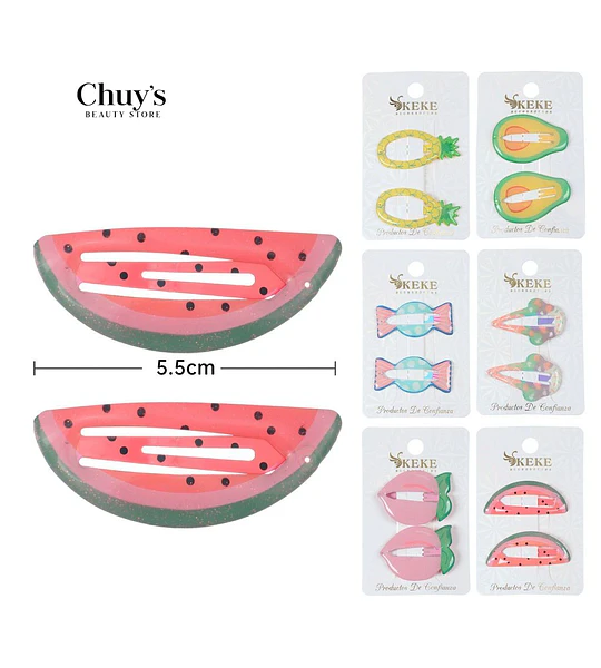 Clip Para Cabello Sandía