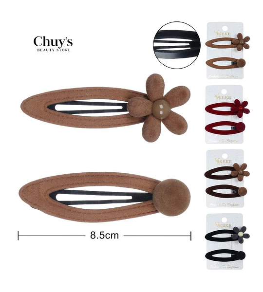 Clip Para Cabello Con Flor