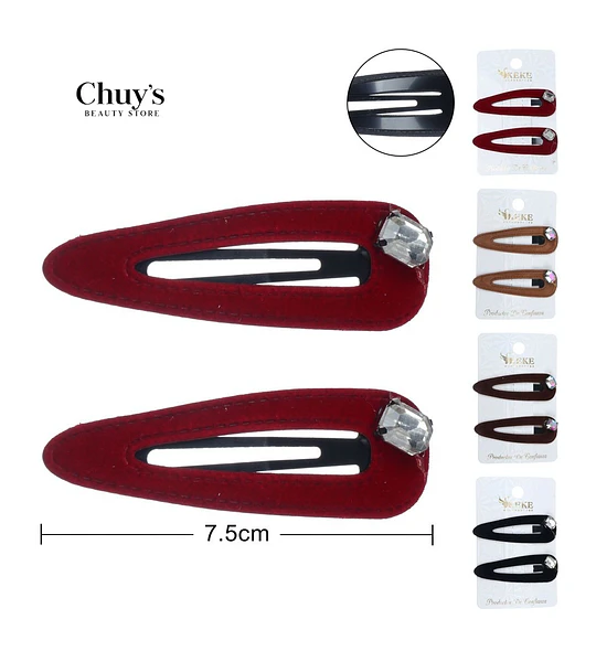 Pinza Para Cabello Con Brillo