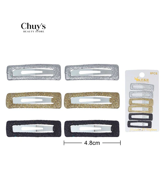 Pinzas Para Cabello Brillantes