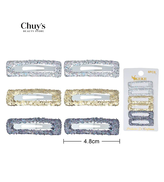 Pinza para Cabello Brillante