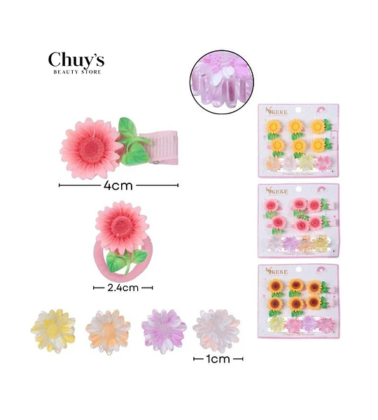 Pinza Para Cabello Flor