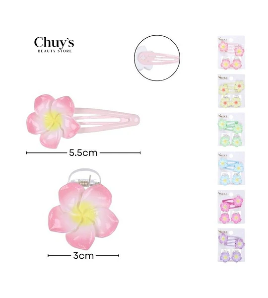 Pinza Para Cabello Flor