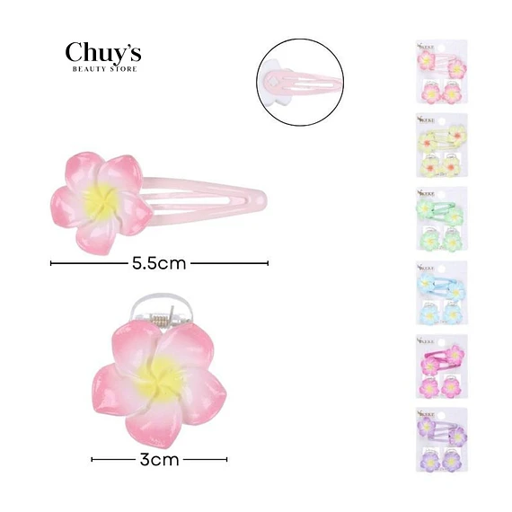 Pinza Para Cabello Flor