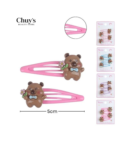 Pinza Para Cabello Oso