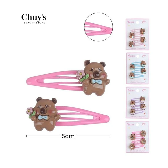 Pinza Para Cabello Oso