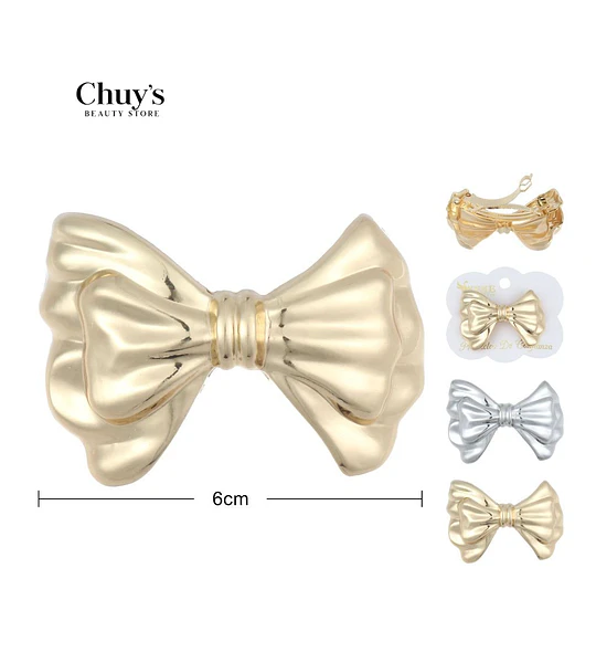 Clip Para Cabello Lazo Metálico