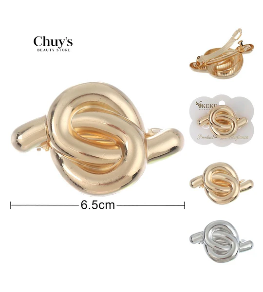 Clip Para Cabello Doble Nudo