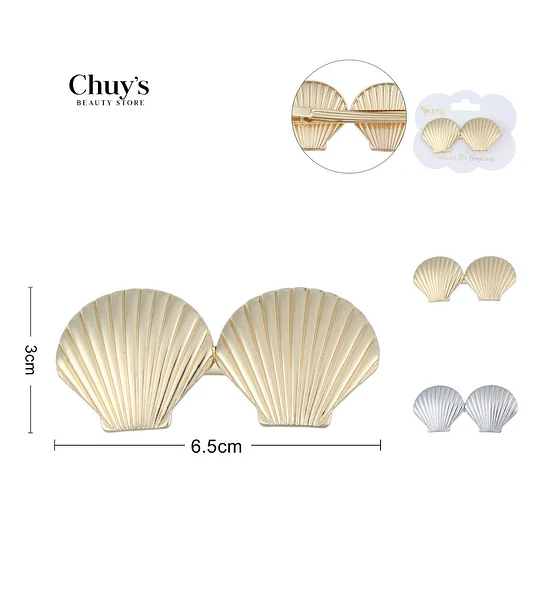 Pinza Para Cabello Concha