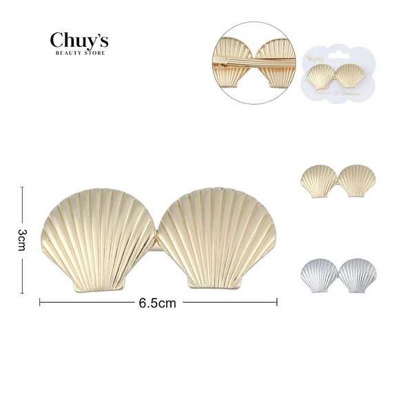 Pinza Para Cabello Concha