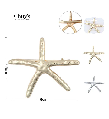 Pinza Para Cabello Estrella de Mar - Chuys Beautys | Chuy's Beautys Store