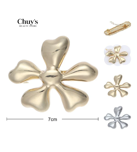 Pinza Para Cabello Flor
