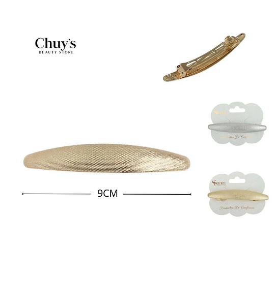 Pinza Para Cabello Dorada