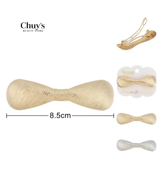 Pinza Para Cabello Doble Moño