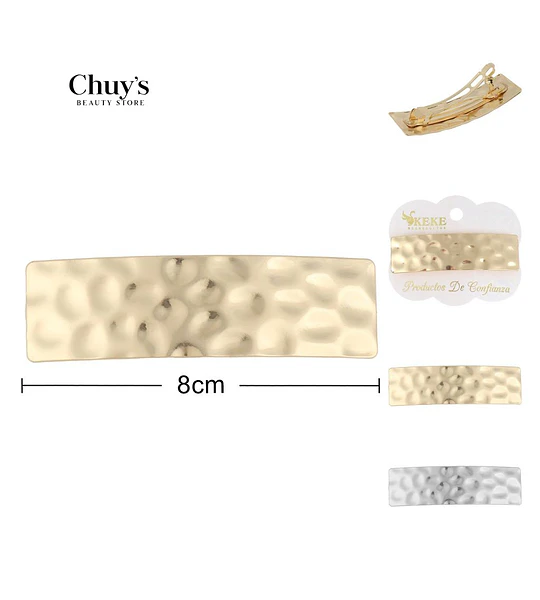 Pinza Para Cabello Dorada