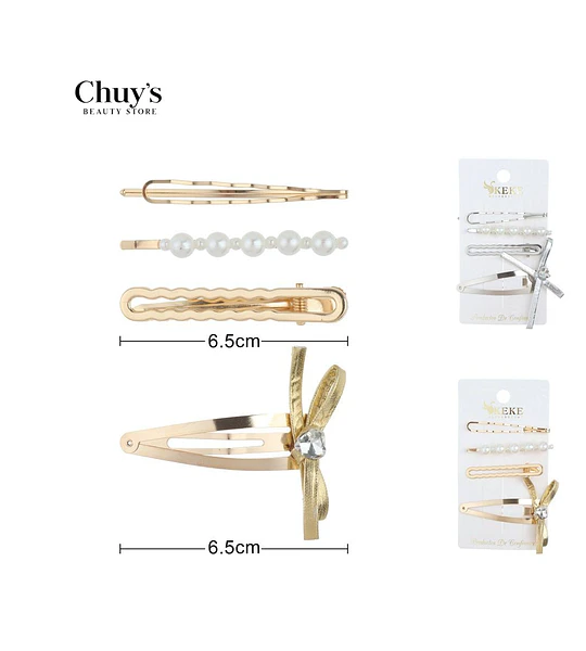 Set de Pinzas para Cabello