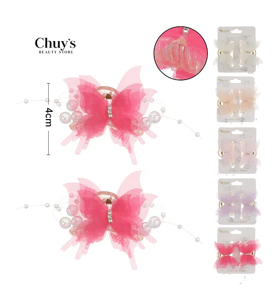 Pinza Mariposa con Perlas