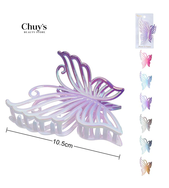 Pinza Mariposa Transparente