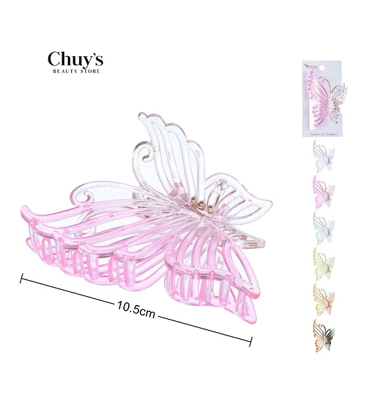 Pinza Mariposa Transparente