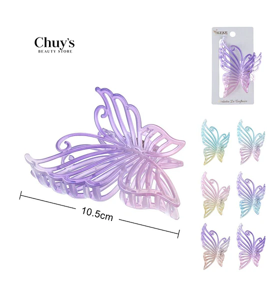 Pinza Mariposa Transparente