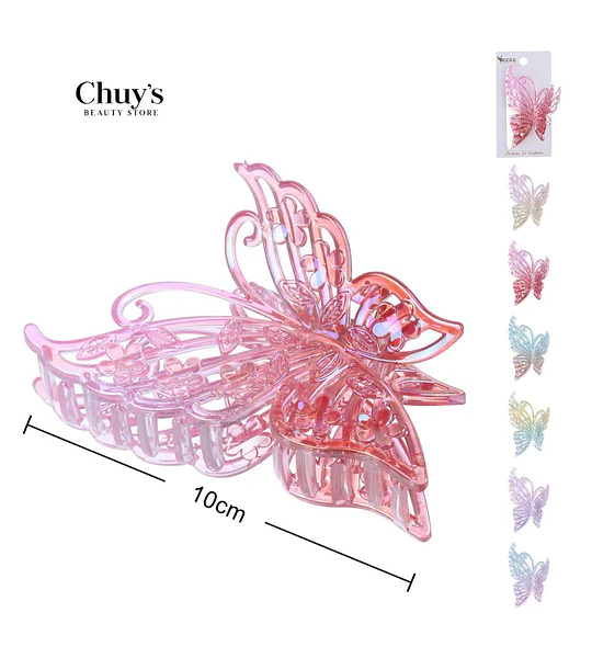Pinza Mariposa Transparente
