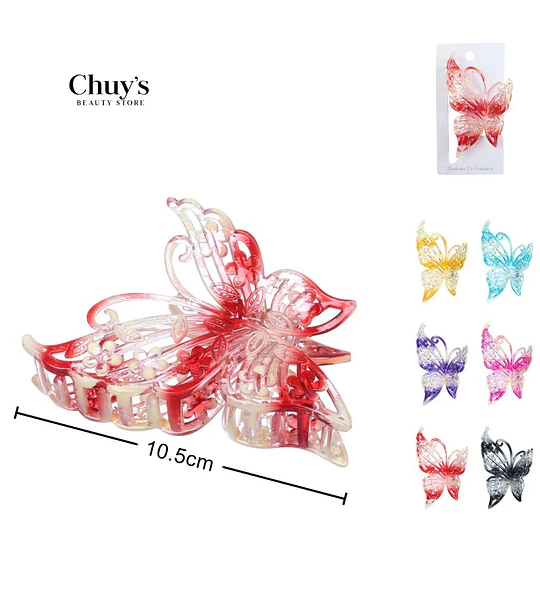 Pinza Mariposa Transparente