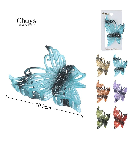 Pinza Mariposa Transparente