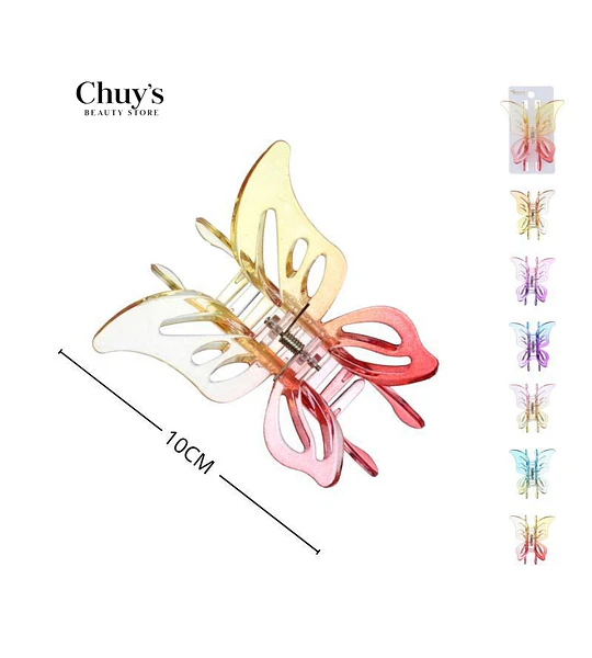 Pinza Mariposa Transparente