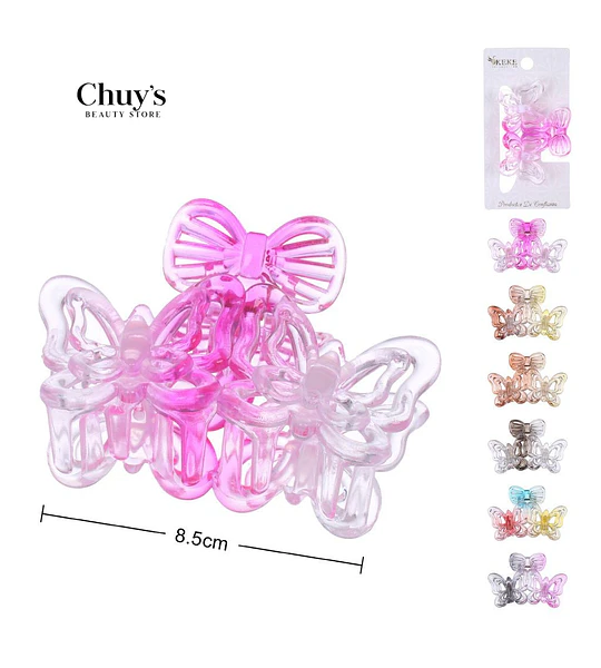 Pinza Mariposa Transparente
